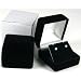 Earring Gift Box Black Velvet Flocked Jewelry Display