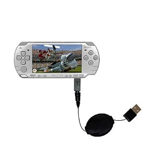 Click here to buy Retractable USB Cable for the Sony PSP-2001 Playstation Portable with Power Hot Sync and Charge....