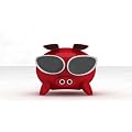 Amethyst Superpig iPod Dock for iPods and iPhones (WWI) - Red / Silver