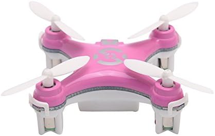 AKBOK CX-10 Mini Wifi FPV 6-Axis LED Light Drone With 3 Flight Speed Mode For Kids Teens Pink