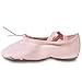 YYXR Toddler Girls Kids Classic Pale Apricot Canvas split-sole Ballet Slippers Dance Gymnastics Yoga Shoes Flats US Size 8.5M US Toddler