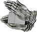 PRAYING HANDS LIGHTER Metal Belt Buckle