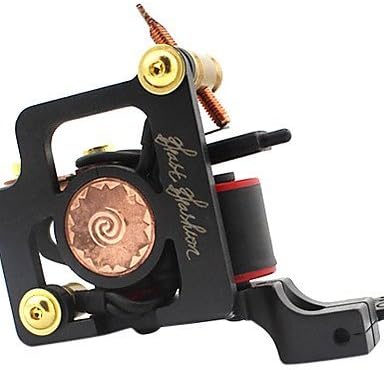 Cast Iron Wire-cutting 10 Wraps Tattoo Machine for Shader