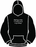 Fishing. Having a son is a great... Premium Fishing Hoodie.