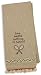 Natural Life Linen 22-1/2 by 15-Inch Hand Towel, Loves Means Nothing in Tennis, Off White
