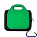 Gizmo Dorks Hard Shell EVA Case with Neoprene handles and shoulder strap (Green) with Carabiner Key Chain for the Motorola Xoom Tablet