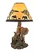 Elephant Mother And Child Table Lamp Silhouette Shade