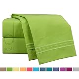 UPC 702706706889 product image for Bed Sheet Bedding Set, Queen Size, Garden Green, 100% Soft Brushed Microfiber Fa | upcitemdb.com