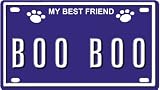 41qR9OgjAmL. SL160  BOO BOO Dog Name Plate for Dog House. Over 400 Names Availaible. Type in Name Dog Plate in Search. Your Dog Name will show up.