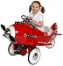 Sky King Pedal Plane Red Air Flow Collectible