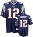 Tom Brady Patriots Blue Reebok Authentic Jersey - Size 52 - XL