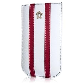 Issentiel - Nokia N8 Slim Vertical Case Strap & Stripes Collection Soft Magenta / Flo White