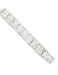 Sterling Silver Nugget Bracelet, Best Quality Free Gift Box Satisfaction Guaranteed