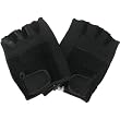 NWT- BLACK FINGERLESS LEATHER BIKER CHOPPER GLOVES * Extra Extra Large
