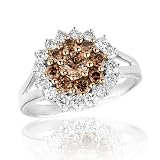 Champagne Diamond Fashion Ring 1ctw