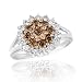 Champagne Diamond Fashion Ring 1ctw