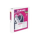 Avery Durable View Binder with 1.5 Inch EZ-Turn Rings, White, 1 Binder (17022)