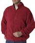 UltraClub Men's Iceberg Fleece Full-Zip Jacket - Red - XX-Large