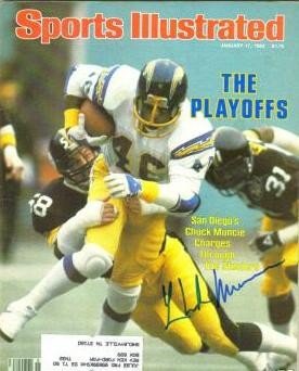Chuck Muncie Autographed/Hand Signed San Diego Chargers Sports Illustrated Magazine