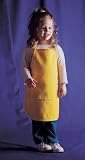 Style A250 High Quality Two Pocket Kids Bib Aprons - Made in USA, White