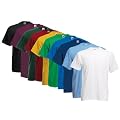 10 Fruit of the Loom T-Shirt S-XXXL in verschiedenen Farben