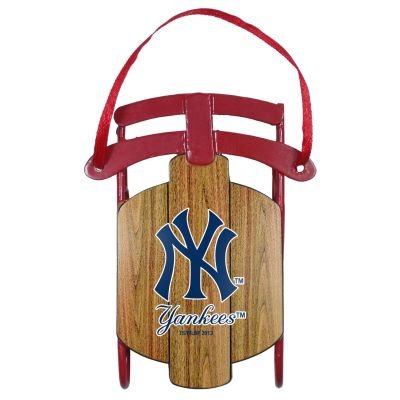 New York Yankees Official MLB Metal Sled Christmas Ornament by Topperscot 995530 New York Yankees Official MLB Metal Sled Christmas Ornament by Topperscot 995530