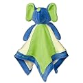 Mary Meyer Organic Elephant Baby Blanket - Blue/ Green (15x15")