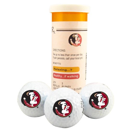 Florida State Seminoles Rx 3-pack Golf Balls