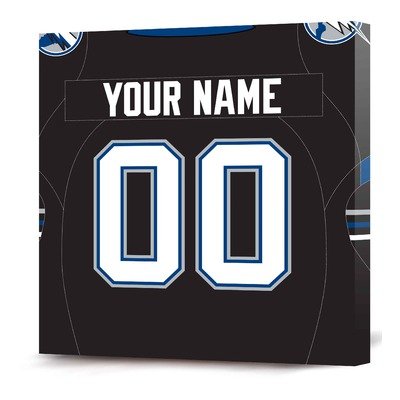 NHL Tampa Bay Lightning Customizable Jersey Canvas Print (12 x 12)