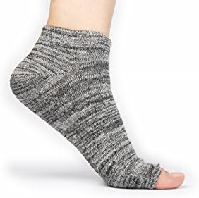 Free Toes Socks for Yoga, Barre, and Pilates, 2 Pairs, Regular