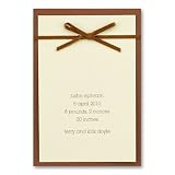 Brown and Green Birth Announcement