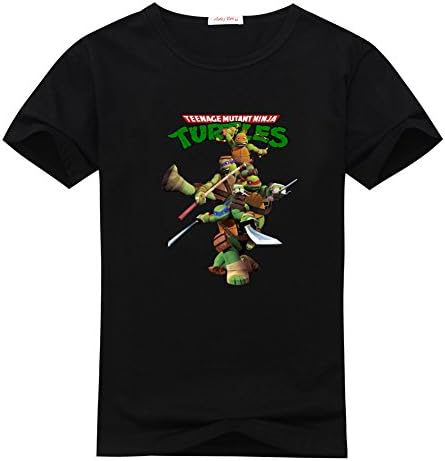 TheresaRizzo Teenage Mutant Ninja Turtles Mens Tee Black T-shirts Size L