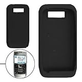 Solid Black Smooth Silicone Skin Cover for Nokia E71