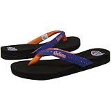 NCAA Florida Gators Royal Blue Rhinestone Strap Flip Flops (5/6)