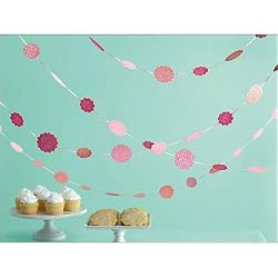 Martha Stewart Crafts Hanging Dots, Pink Glittered