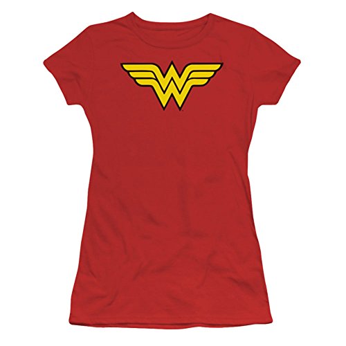 DC Comics Wonder Woman Logo Juniors Sheer T-Shirt Tee