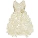 iEFiEL Girls Junior Bridesmaid Wedding Communion Prom Dance Ball Gown Party Flower Girl Dress