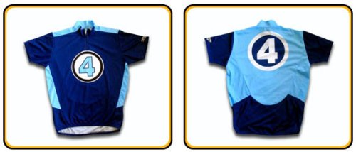  Fantastic Four Bike Cycling Shirt. Marvel Comics. Small