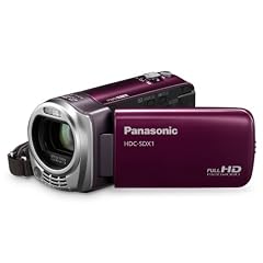Panasonic HDC-SDX1EG9-V Full HD Camcorder (SD-Kartenslot, 16-fach opt. Zoom, 6,9 cm (2,7 Zoll) Display, Bildstabilisator) aubergine