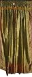 Door Treatment-silk Sari Curtains-2 Brown Red Panels Window Treatment India Decor