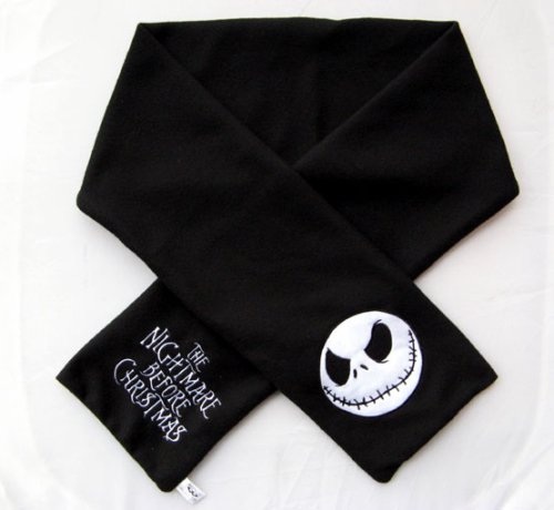 Nightmare Before Christmas Fleece Winter Scarf  Pin