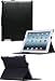 HHI Luxury Convertible Leather Flip Case For iPad 2 – Black (Supports auto lock and unlock mode, come with Free HandHelditems Sketch Universal Stylus Pen)