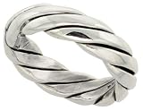 Sterling Silver Hand Made Rope Ring