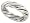 Sterling Silver Hand Made Rope Ring size 6