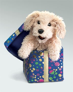 Childrens Toyshop  Toys : Gift Box Puppy Puppet