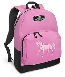 Pink Horse Backpack Pink Horses for Travel, Daypack CUTE School Bags Best Unique Cute Gifts for Girls, Students Ladies -
