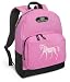 Pink Horse Backpack Pink Horses for Travel, Daypack CUTE School Bags Best Unique Cute Gifts for Girls, Students Ladies -