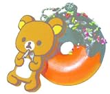 リラックマドーナツマスコット チョコハーフの画像
