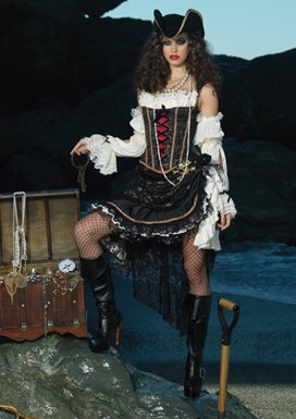 Deluxe Sultry Swashbuckler Adult Costume