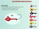 Wahoo - Saltwater Grub Head 1/8 Oz White 6 Pack